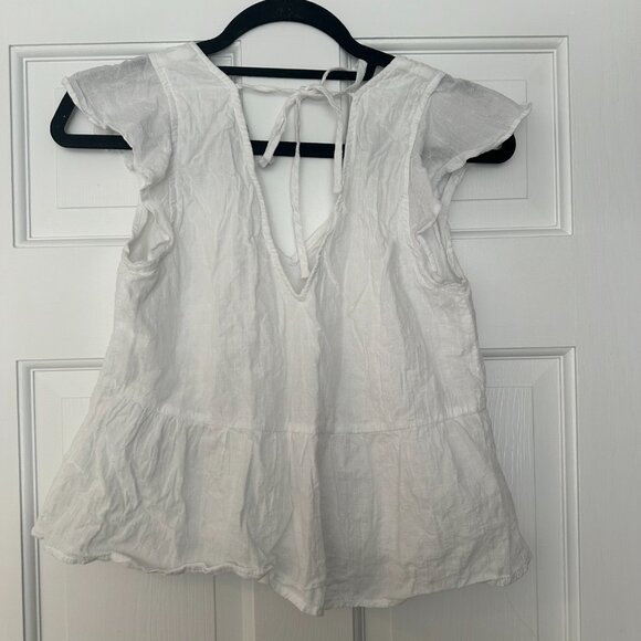 Abercrombie White Peplum Top - Picture 3 of 3